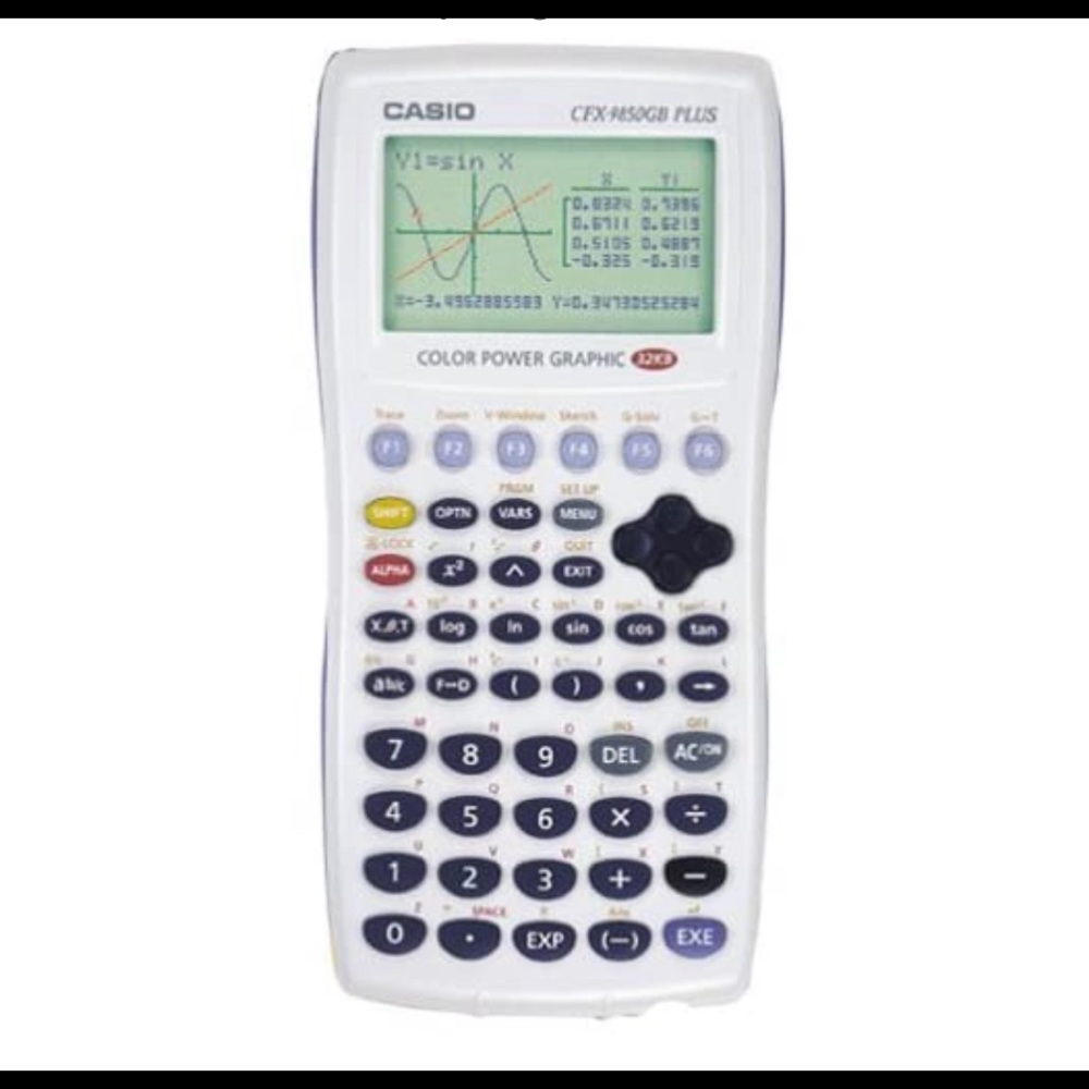casio cfx-9950 gb plus color power graphic calculator